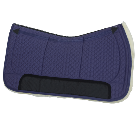 Kifra-pad Western Merino 8-Pocket Purple - Boomloos Western Zadelpad