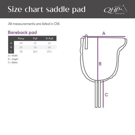 Barebackpad Ontario &ndash; Pony &amp; Full