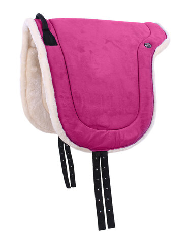 Barebackpad met imitatiebont Fuchsia - Shet t/m Full