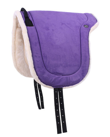 Barebackpad met imitatiebont Purple - Shet t/m Full