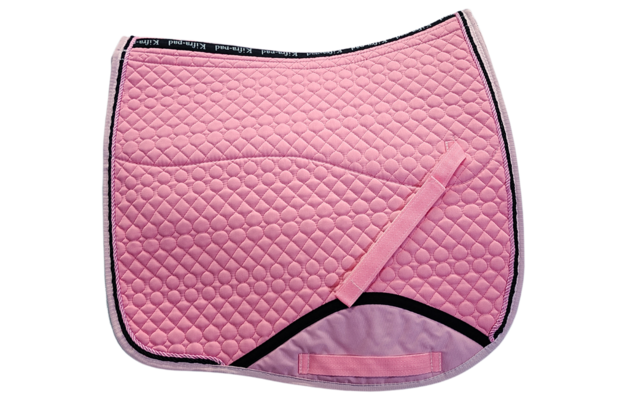 Kifra-pad Square Cotton Soft Pink - Zadelpad voor boomloze zadels