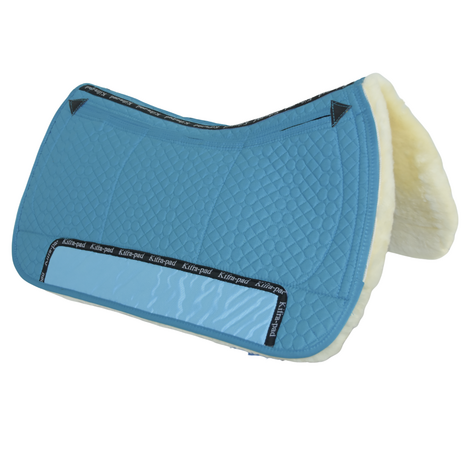 Kifra-pad Western Merino 8-Pocket Turquoise - Boomloos Western Zadelpad