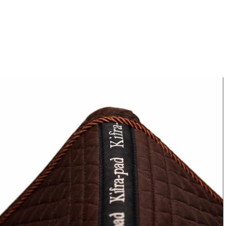  Kifra-pad Square Cotton Brown - Zadelpad voor boomloze zadels
