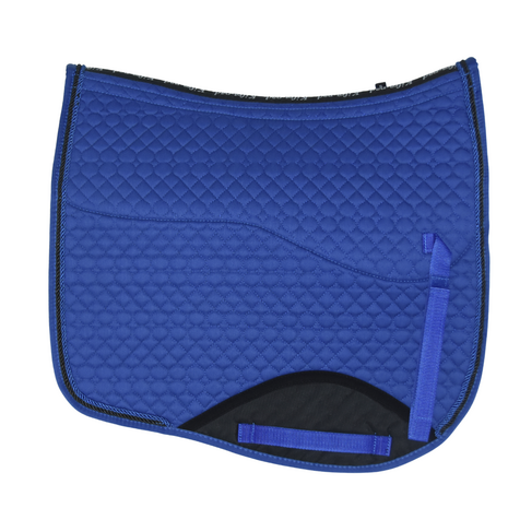 Kifra-pad Square Cotton Royal Blue - Zadelpad voor boomloze zadels