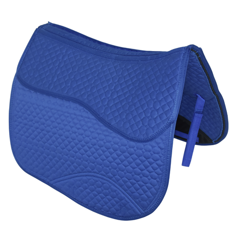 Kifra-pad Square Cotton Royal Blue - Zadelpad voor boomloze zadels