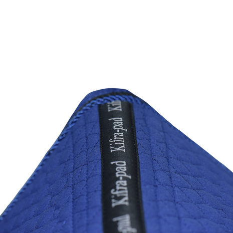 Kifra-pad Square Cotton Royal Blue - Zadelpad voor boomloze zadels