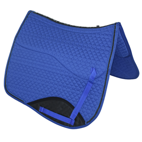 Kifra-pad Square Cotton Royal Blue - Zadelpad voor boomloze zadels