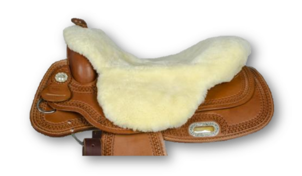 Merino schapenvacht seatsaver voor westernzadel Naturel
