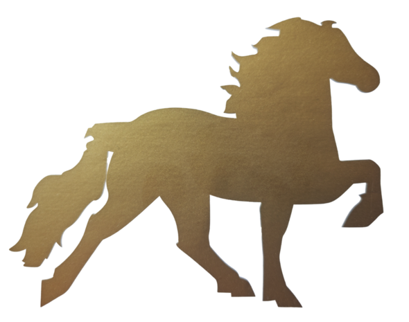 IJslands Paard Sticker &ndash; Duurzame Vinyl Sticker  14,5 x 11,5 cm