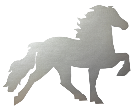 IJslands Paard Sticker &ndash; Duurzame Vinyl Sticker  14,5 x 11,5 cm