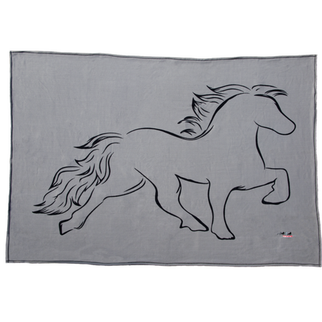 Fleece Deken met IJslands Paard &ndash; 250 x 185 cm