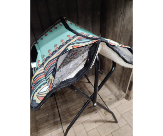 Burioni Westernpad voor Boomloze Zadels &ndash; 3Mesh, Scheerwol &amp; Uitneembare Inlagen