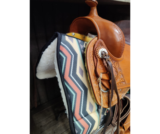 Burioni Westernpad voor Boomloze Zadels &ndash; 3Mesh, Scheerwol &amp; Uitneembare Inlagen