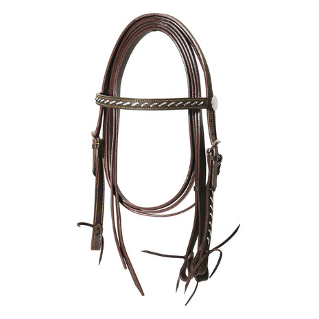 Compleet Westernhoofdstel Silver met Reins &ndash; Shetland, Pony &amp; Full