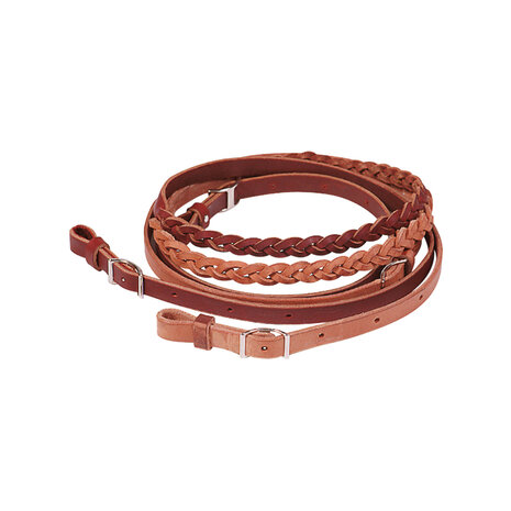 Pool's Barrel Reins Braided Gesloten