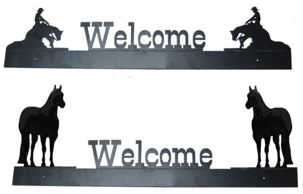 Welcome Sign Horse