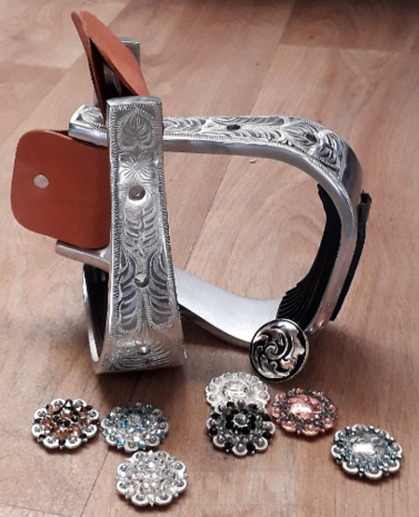 Stijgbeugels Western Aluminium Concho