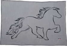 Fleece deken met paard Fleece deken met paard