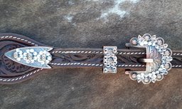 Crystal Buckle Set Copper White Crystal Buckle Set Copper White