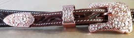 Crystal Buckle Set Rose Gold Peach Crystal Buckle Set Rose Gold Peach